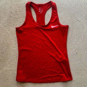 Great Quality Womens (M) Nike Dri-Fit Workout Top in Red